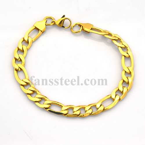 FSB00W67 Stainless steel jewelry cowboy twist Bracelet - Click Image to Close